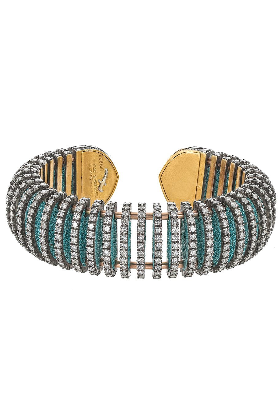 SEVAN BICAKCI-Ombre Caterpillar Cuff-YELLOW GOLD