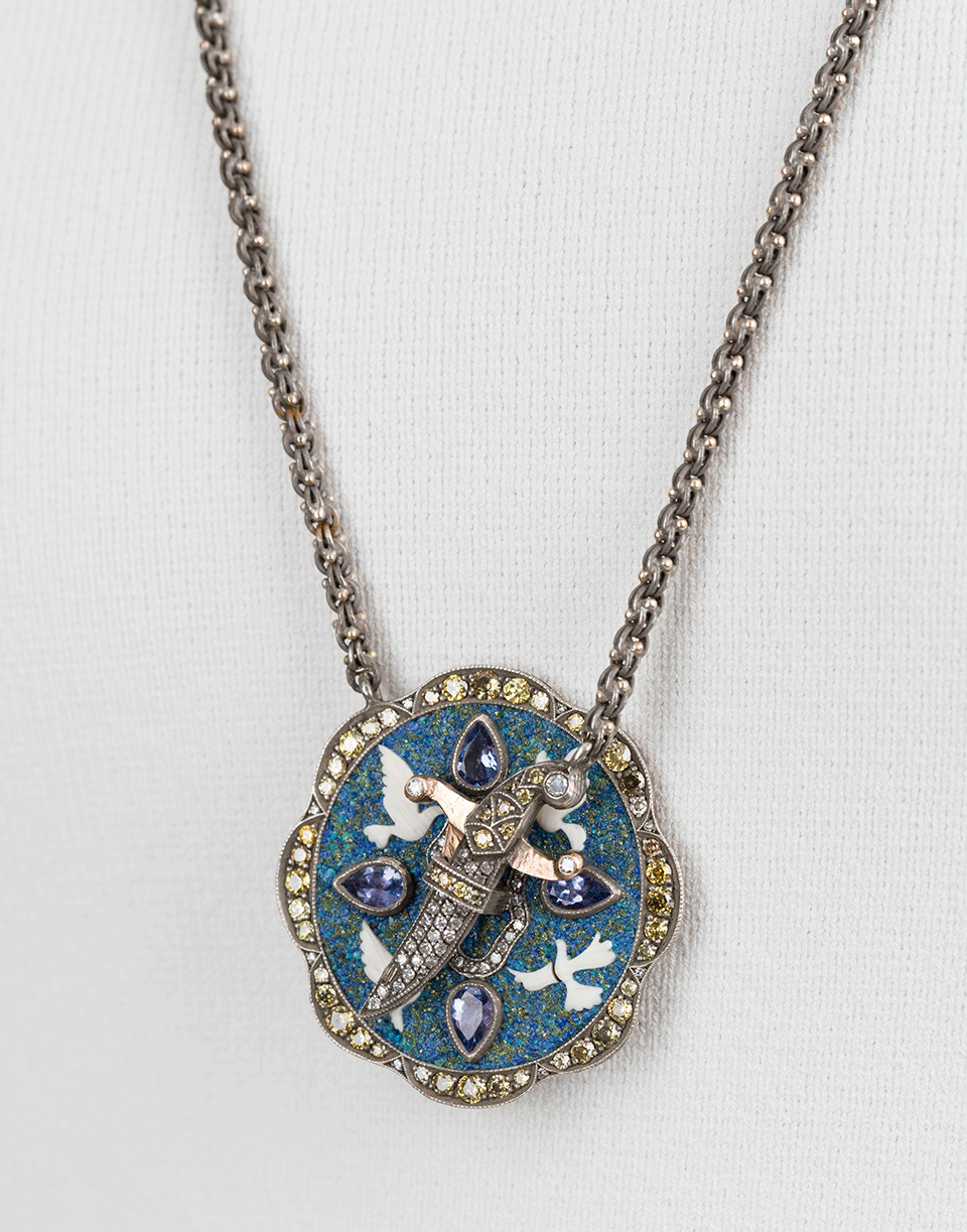 SEVAN BICAKCI-Doves In Flight Necklace-ROSE GOLD