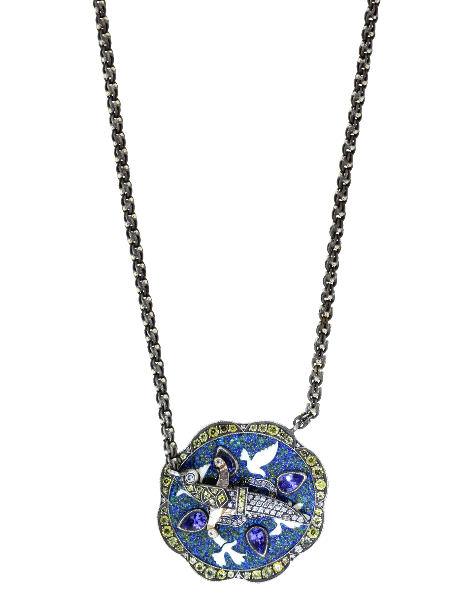 SEVAN BICAKCI-Doves In Flight Necklace-ROSE GOLD