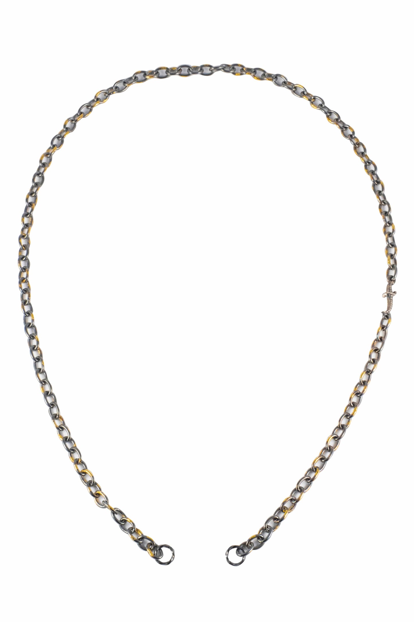 SEVAN BICAKCI-Dagger Station Open Chain Necklace-SILVER