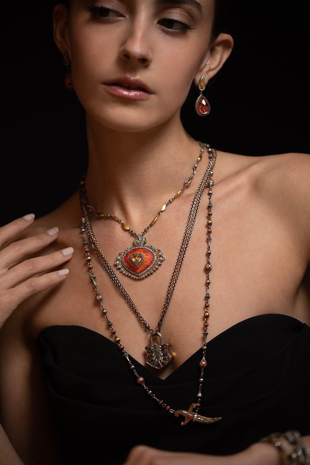SEVAN BICAKCI-Delicate Triple Chain-SILVER
