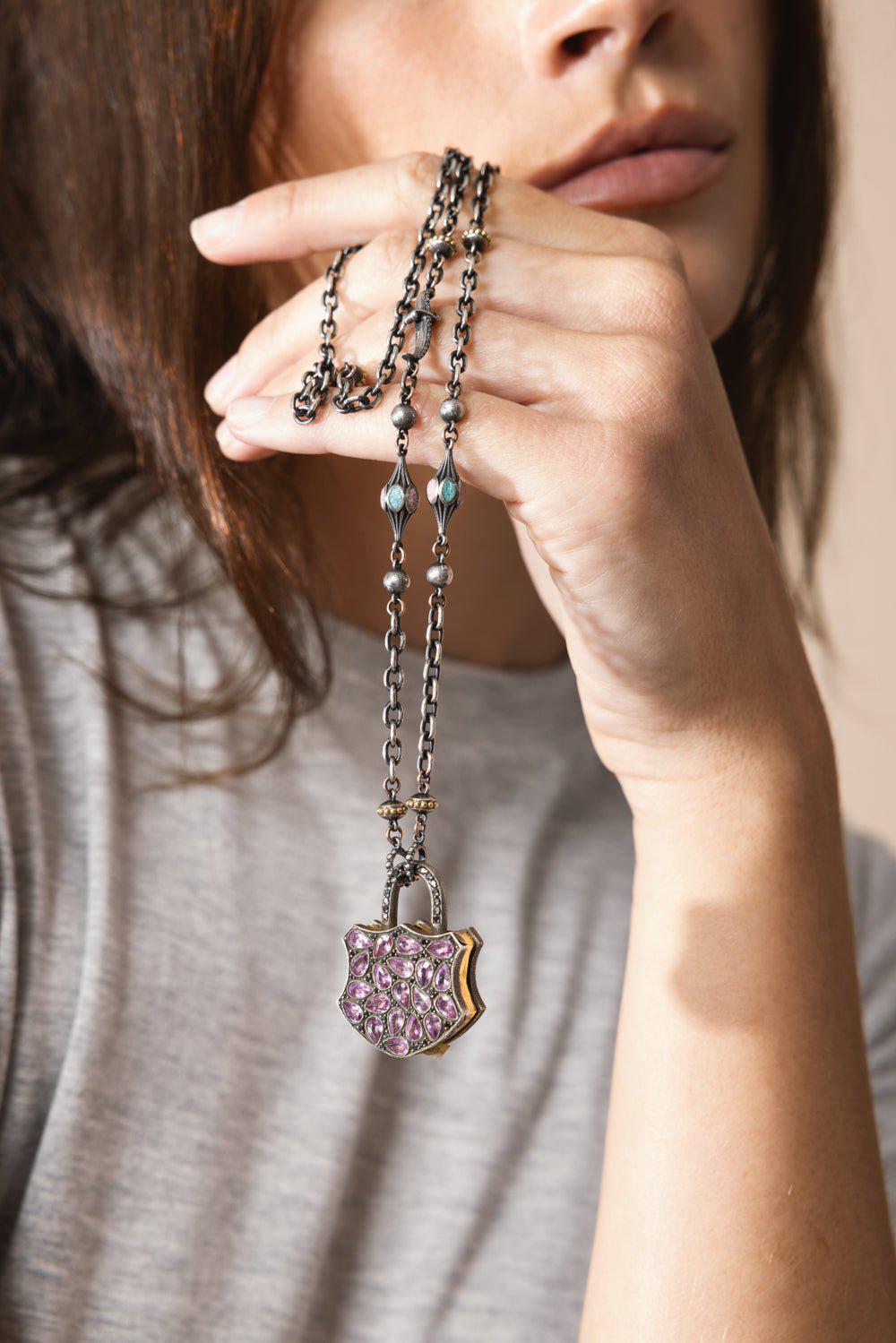 SEVAN BICAKCI-Micro Mosaic Open Chain-SILVER