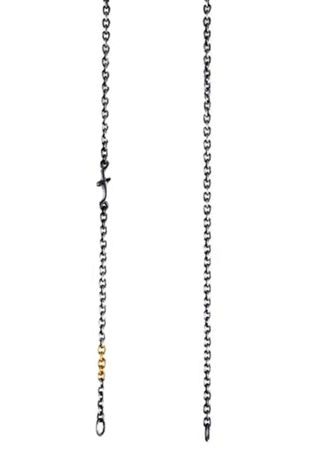 Mixed Metal Open Links Chain-SILVER-JEWELRYFINE JEWELNECKLACE O-SEVAN BICAKCI