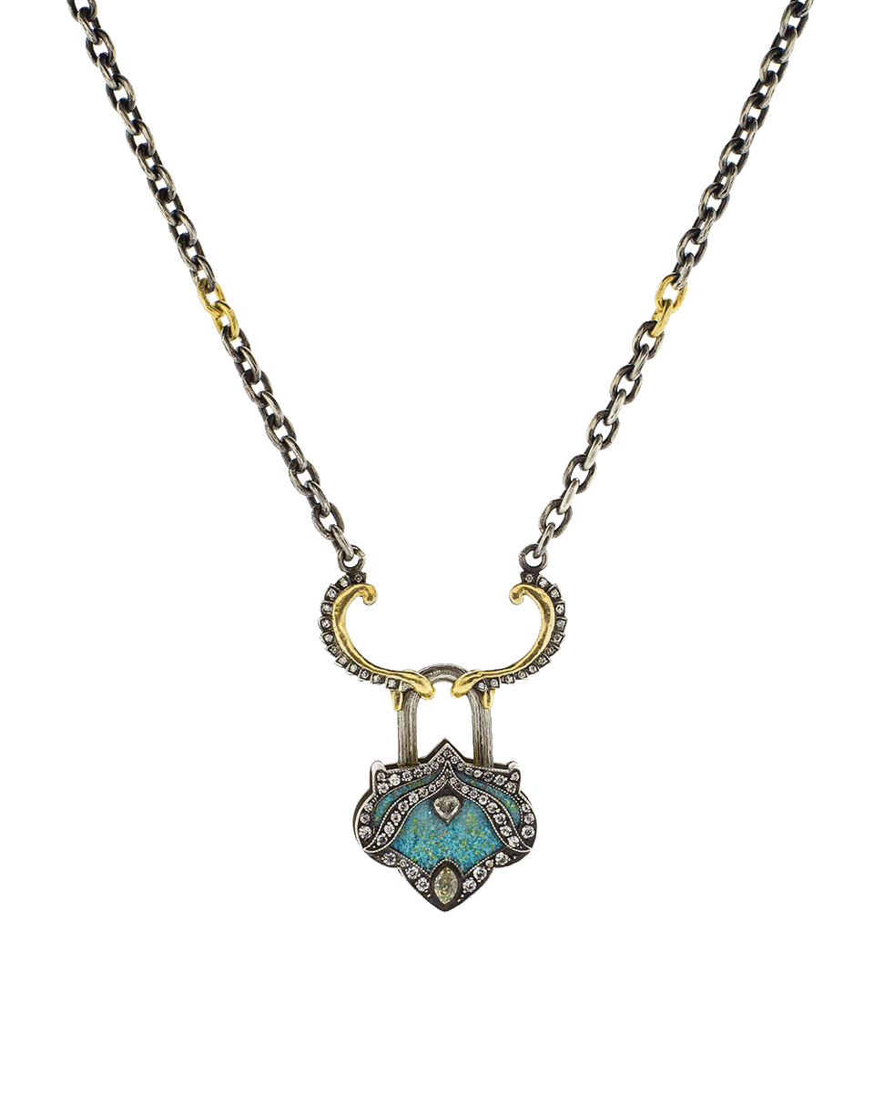 SEVAN BICAKCI-Large Lantern Lock Pendant-YELLOW GOLD