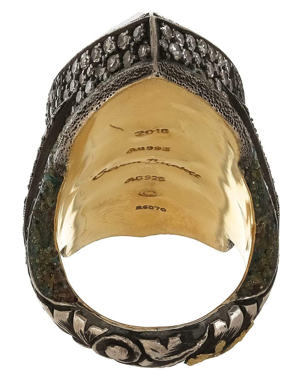 SEVAN BICAKCI-Carved Tulip Ring-YELLOW GOLD