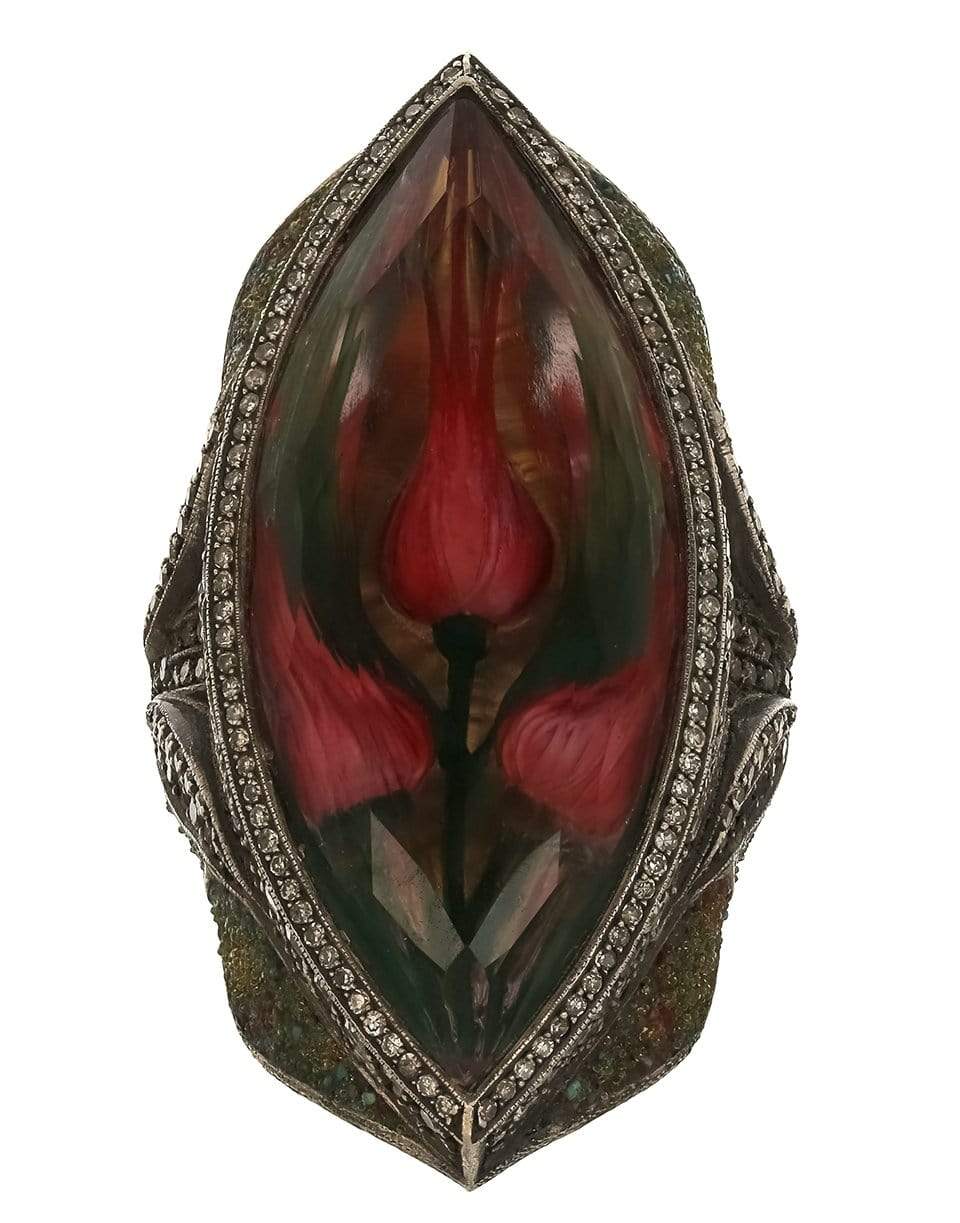 SEVAN BICAKCI-Carved Tulip Ring-YELLOW GOLD