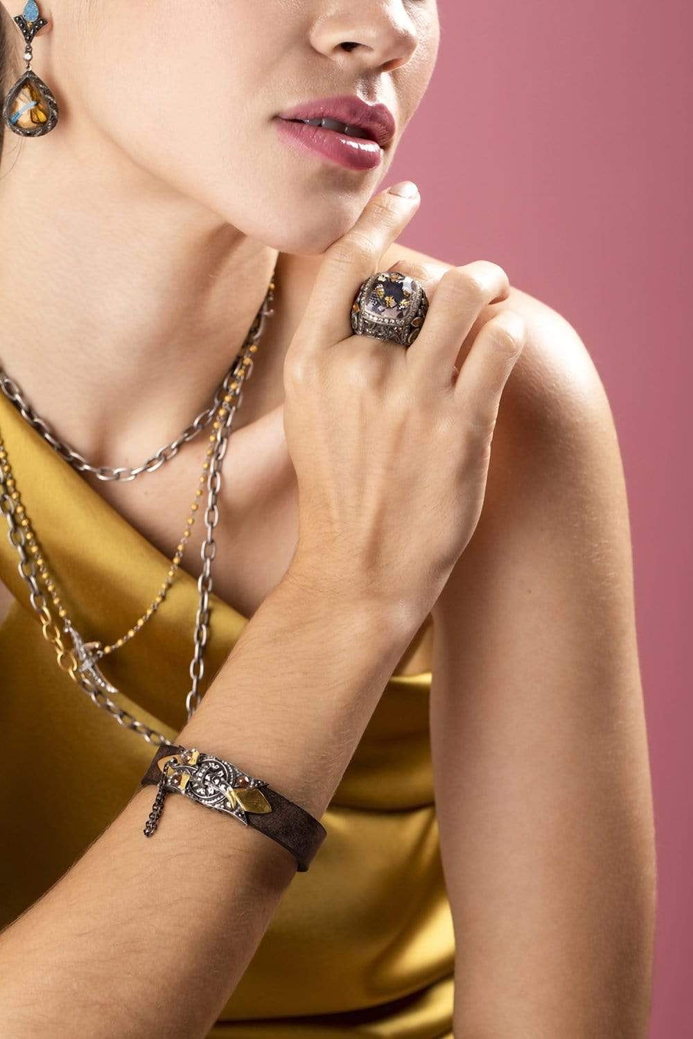 SEVAN BICAKCI-Carved Butterfly Ring-YELLOW GOLD