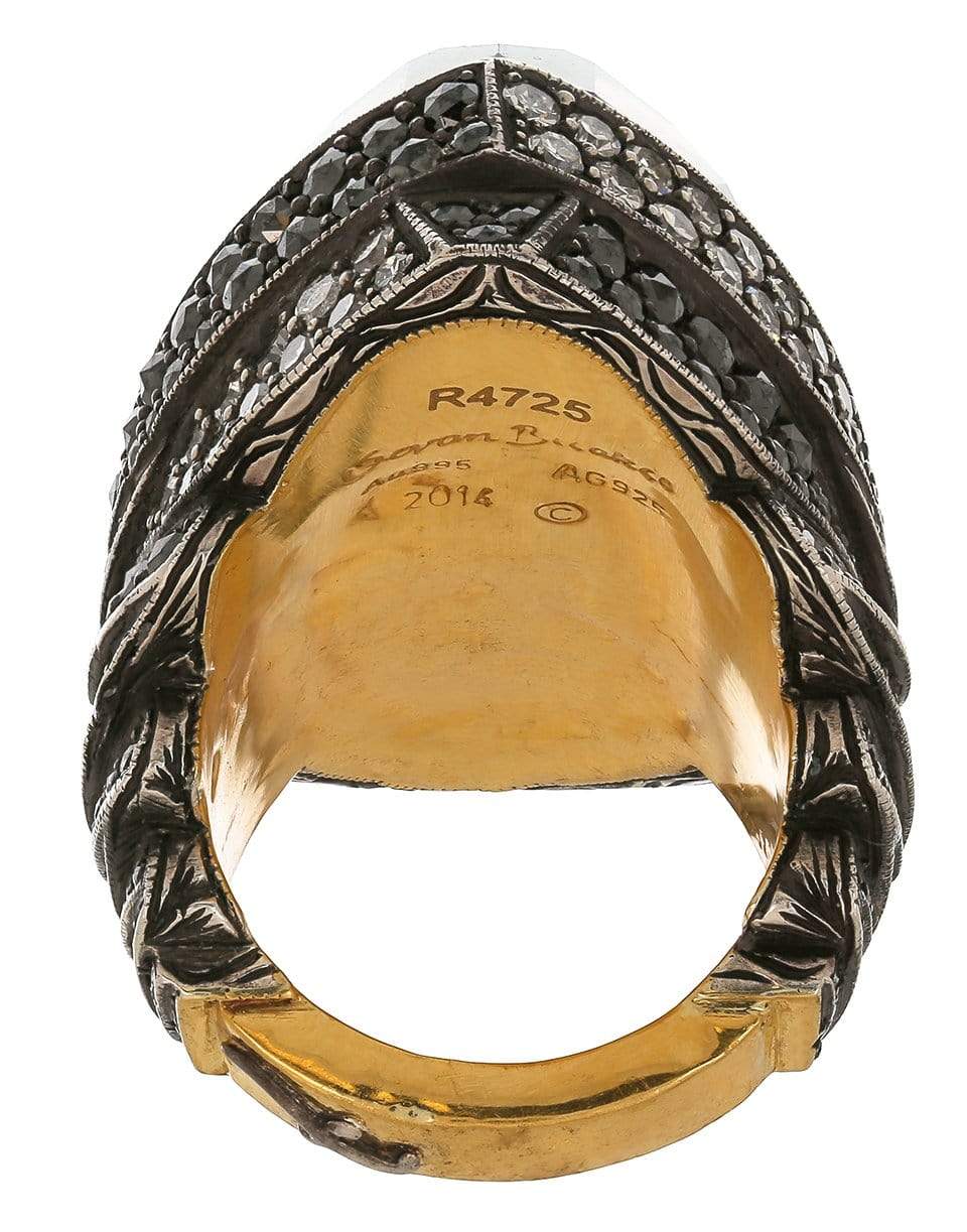 SEVAN BICAKCI-Carved Swan Ring-YELLOW GOLD