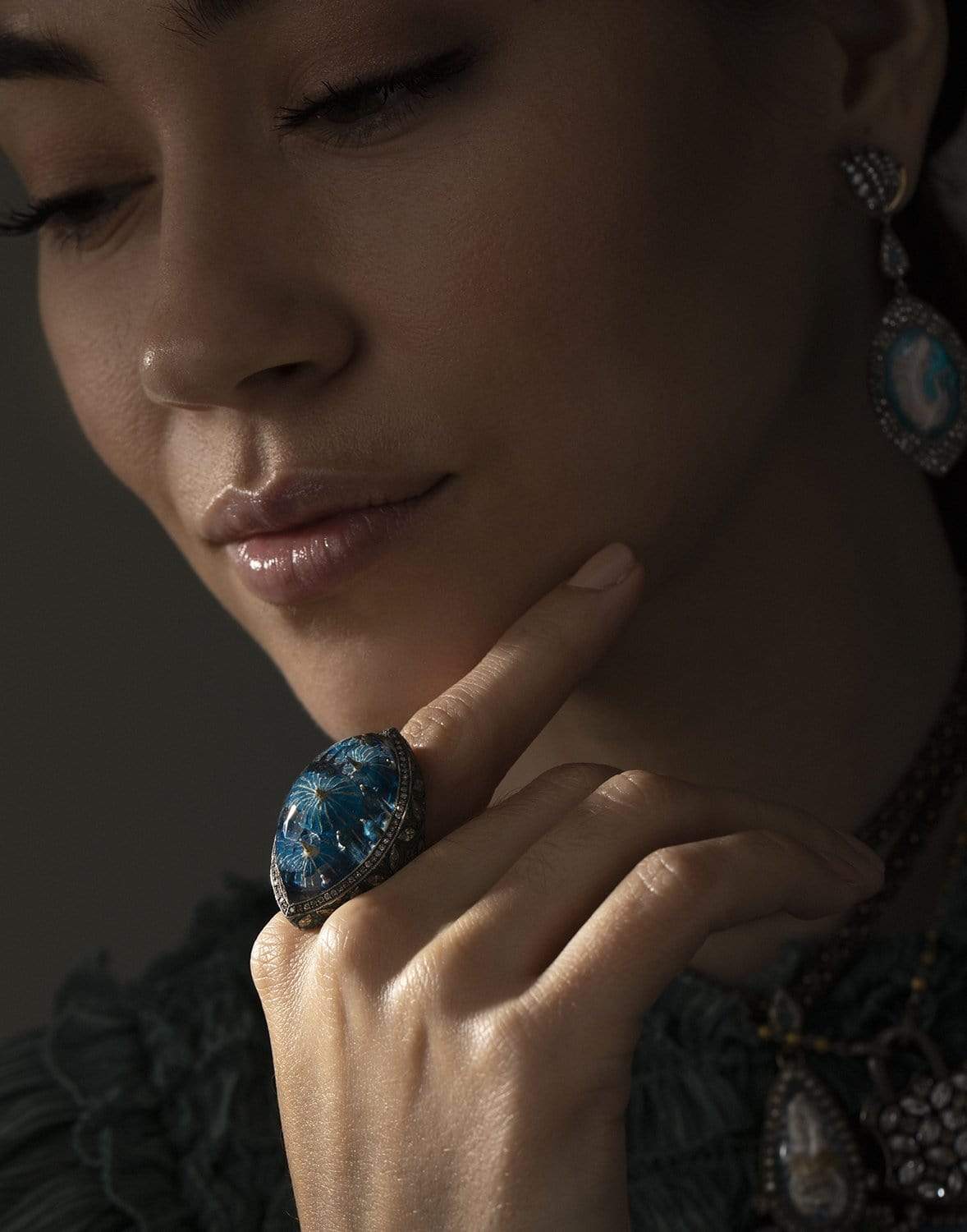 SEVAN BICAKCI-Quartz Ottoman Architecture Ring-YELLOW GOLD