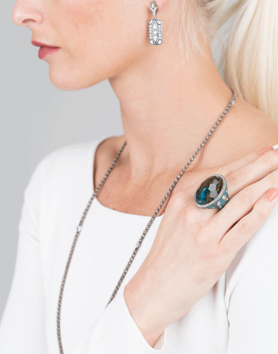 SEVAN BICAKCI-Peacock Citrine Ring-YELLOW GOLD