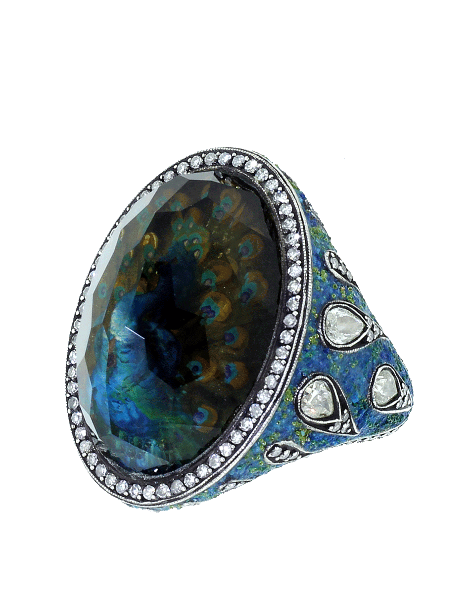 SEVAN BICAKCI-Peacock Citrine Ring-YELLOW GOLD
