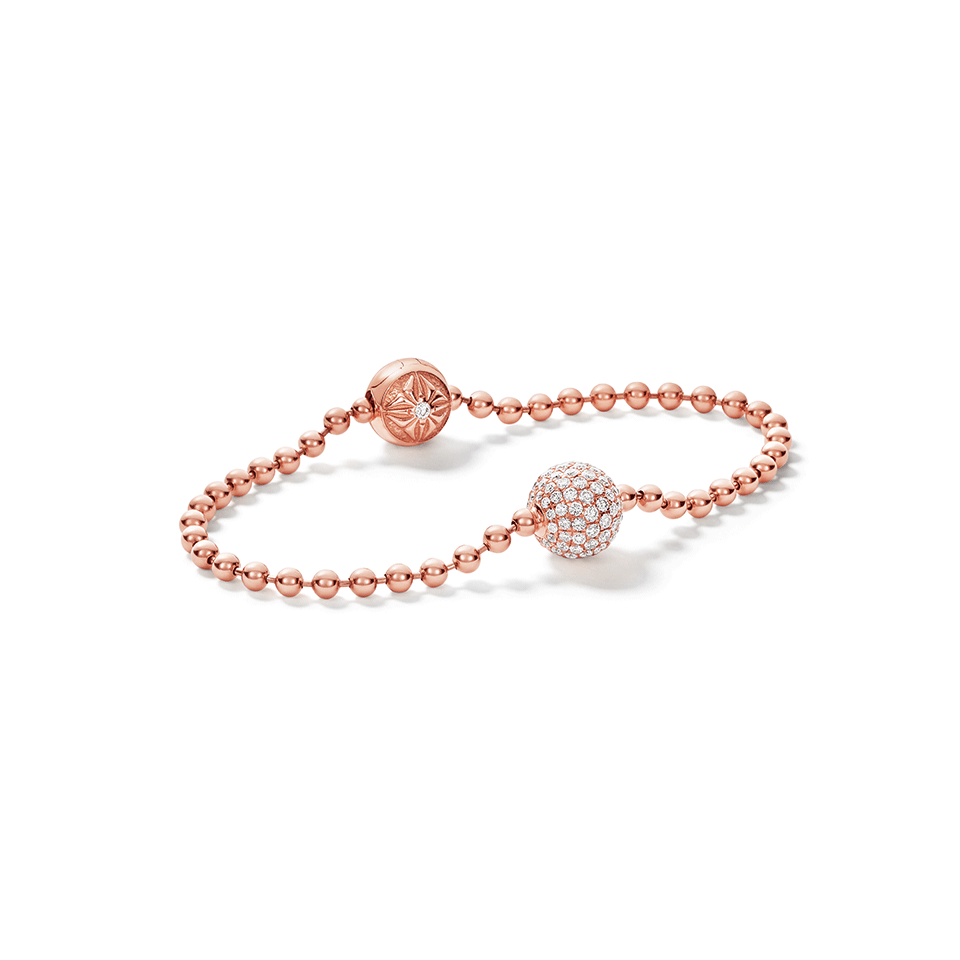 SHAMBALLA JEWELS-White Diamond Royal Bracelet-ROSE GOLD