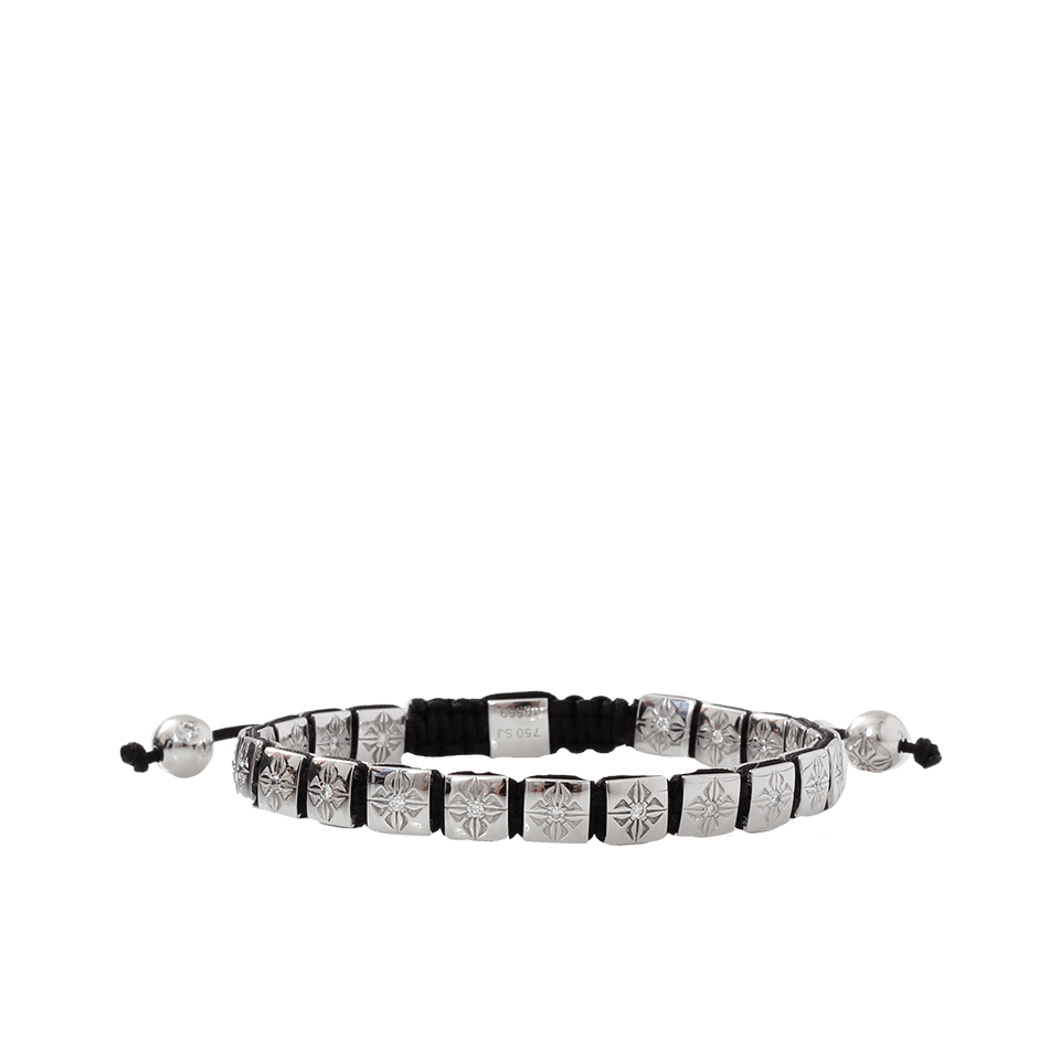 SHAMBALLA JEWELS-Diamond Lock Bracelet-WHITE GOLD