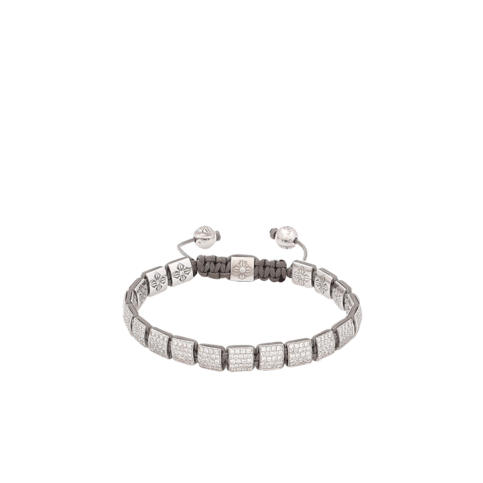 SHAMBALLA JEWELS-Diamond Lock Bracelet-WHITE GOLD
