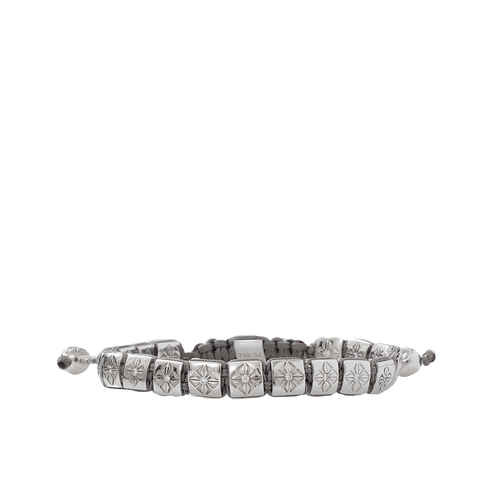 SHAMBALLA JEWELS-Reversible Diamond Lock Bracelet-WHITE GOLD