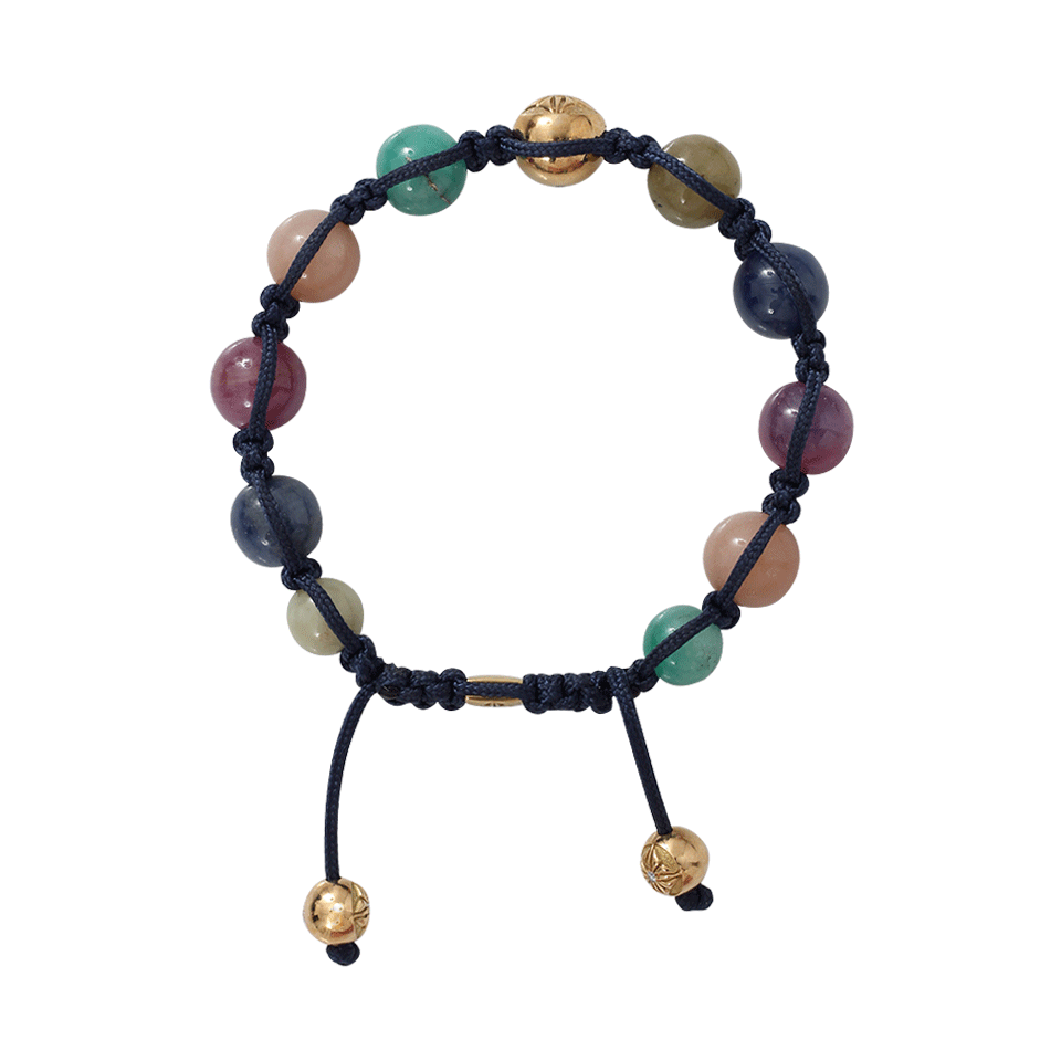 SHAMBALLA JEWELS-Mixed Stone Beaded Bracelet-YELLOW GOLD