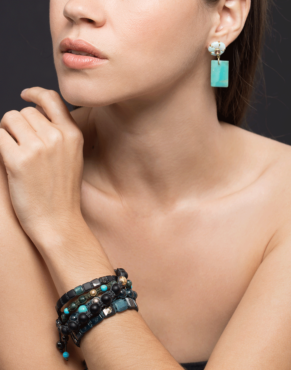 SHAMBALLA JEWELS-Gold and Onyx Bead Bracelet-YELLOW GOLD