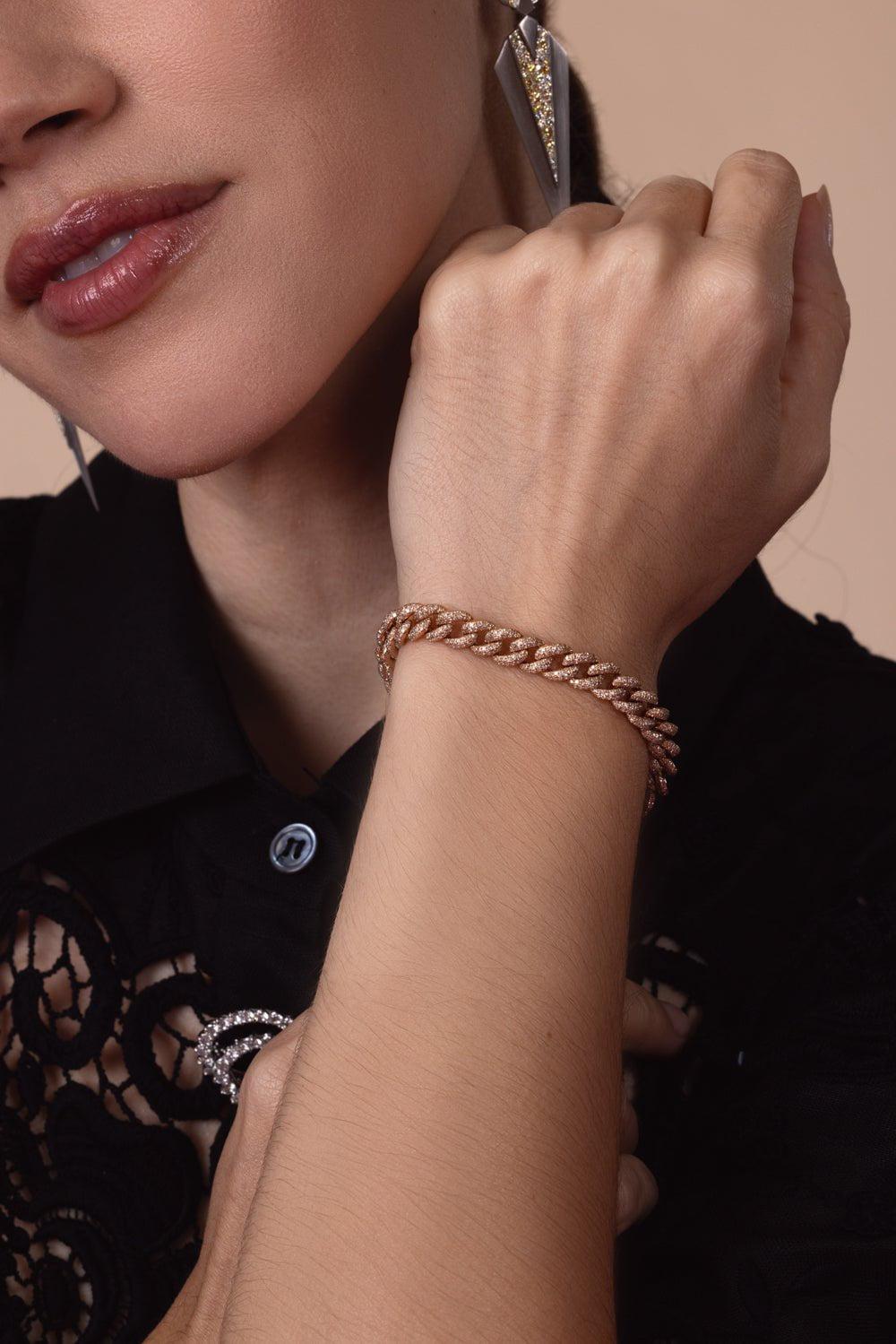 SHAY JEWELRY-Medium Pave Link Bracelet-