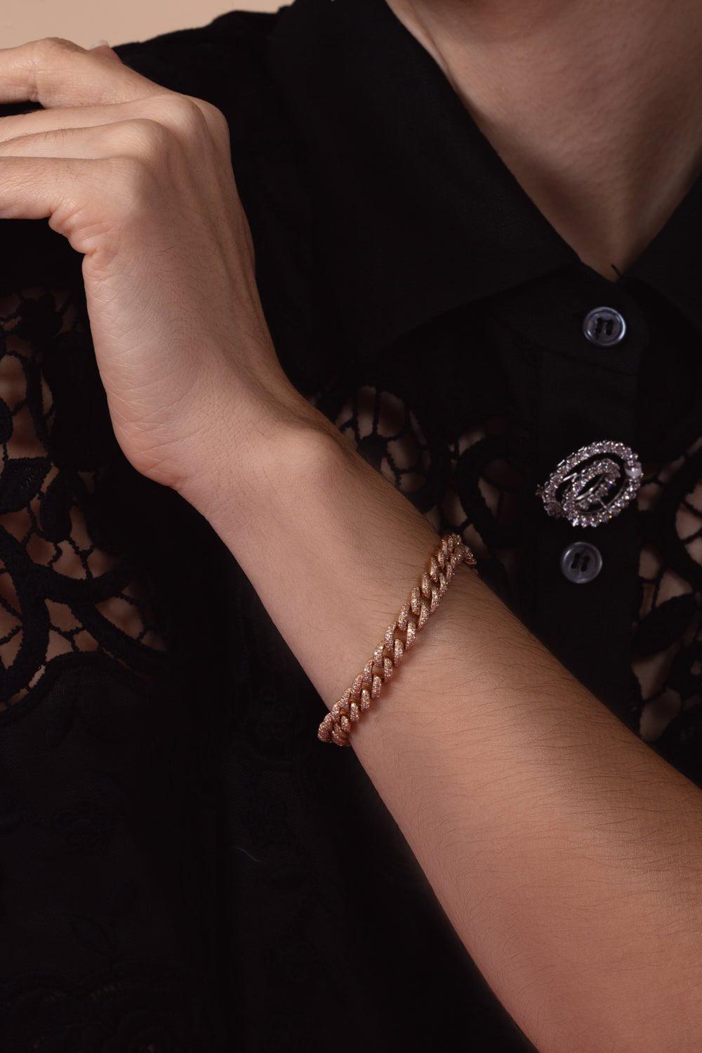 SHAY JEWELRY-Medium Pave Link Bracelet-