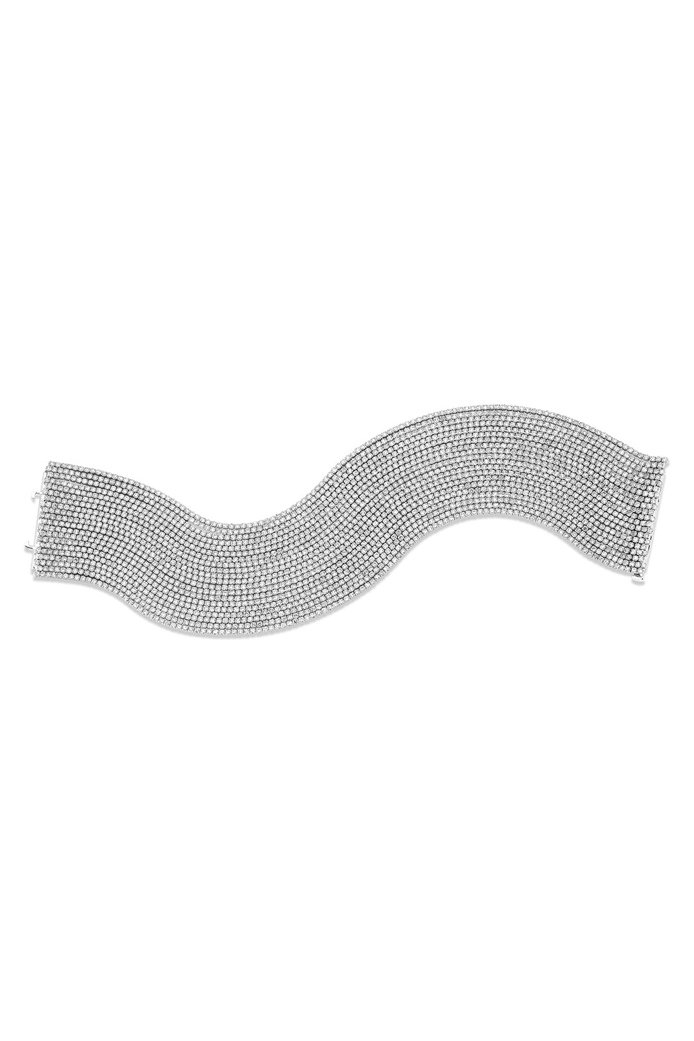 Diamond 20 Thread Stack Bracelet-WHITE GOLD-6.5-JEWELRYFINE JEWELBRACELET O-SHAY JEWELRY