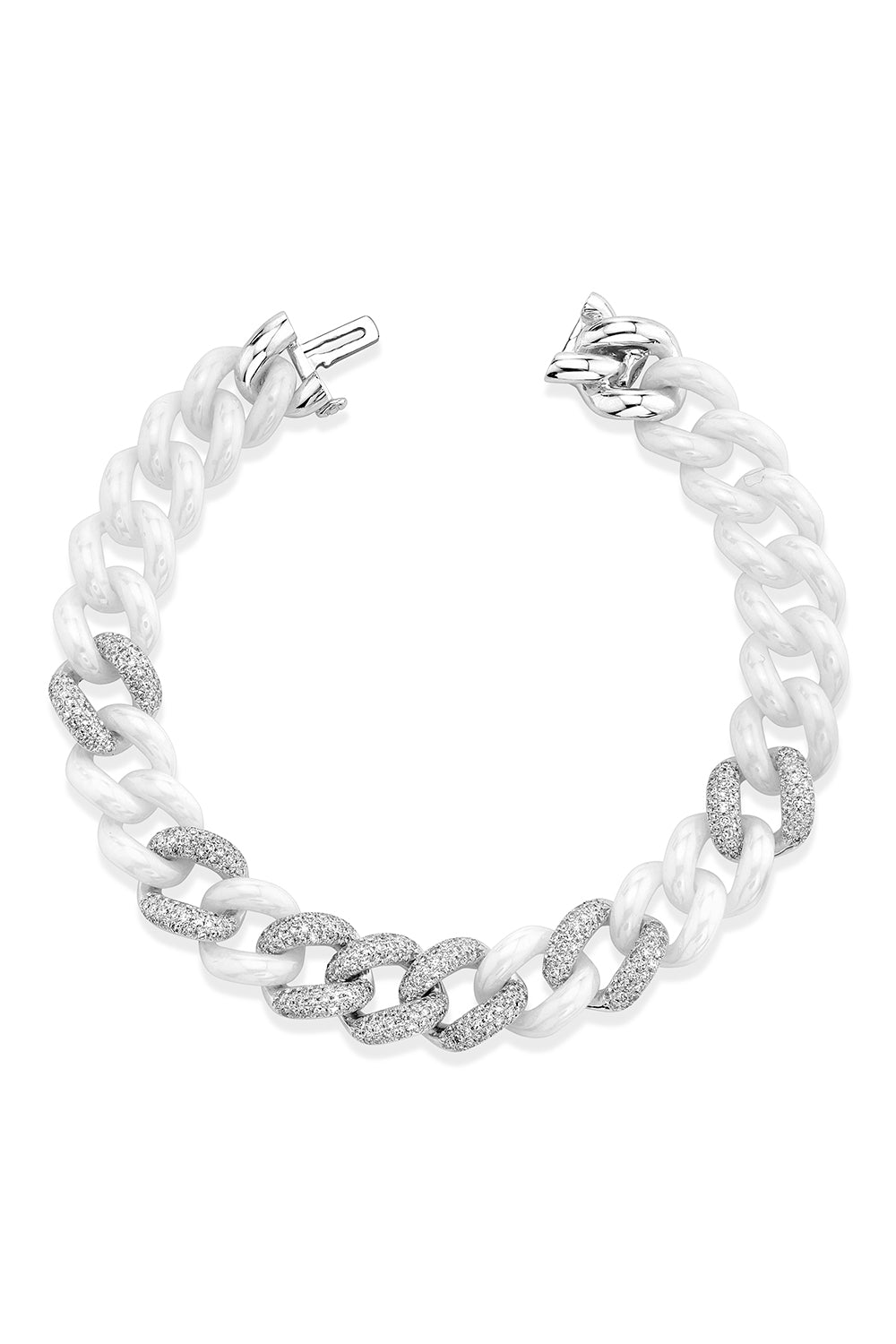 Diamond White Essential Link Bracelet-WHITE GOLD-6.5-JEWELRYFINE JEWELBRACELET O-SHAY JEWELRY