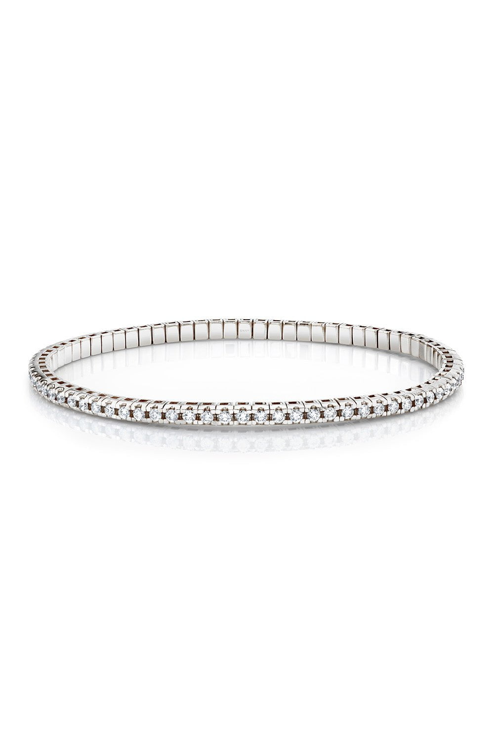 SHAY JEWELRY-Diamond Tennis Stretch Bracelet-WHITE GOLD