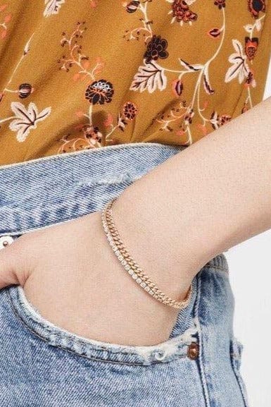 SHAY JEWELRY-Diamond Mini Tennis Bracelet-YELLOW GOLD