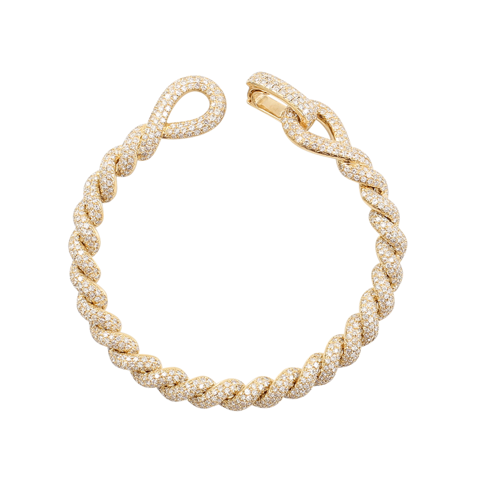 SHAY JEWELRY-Diamond Rope Bracelet-YELLOW GOLD