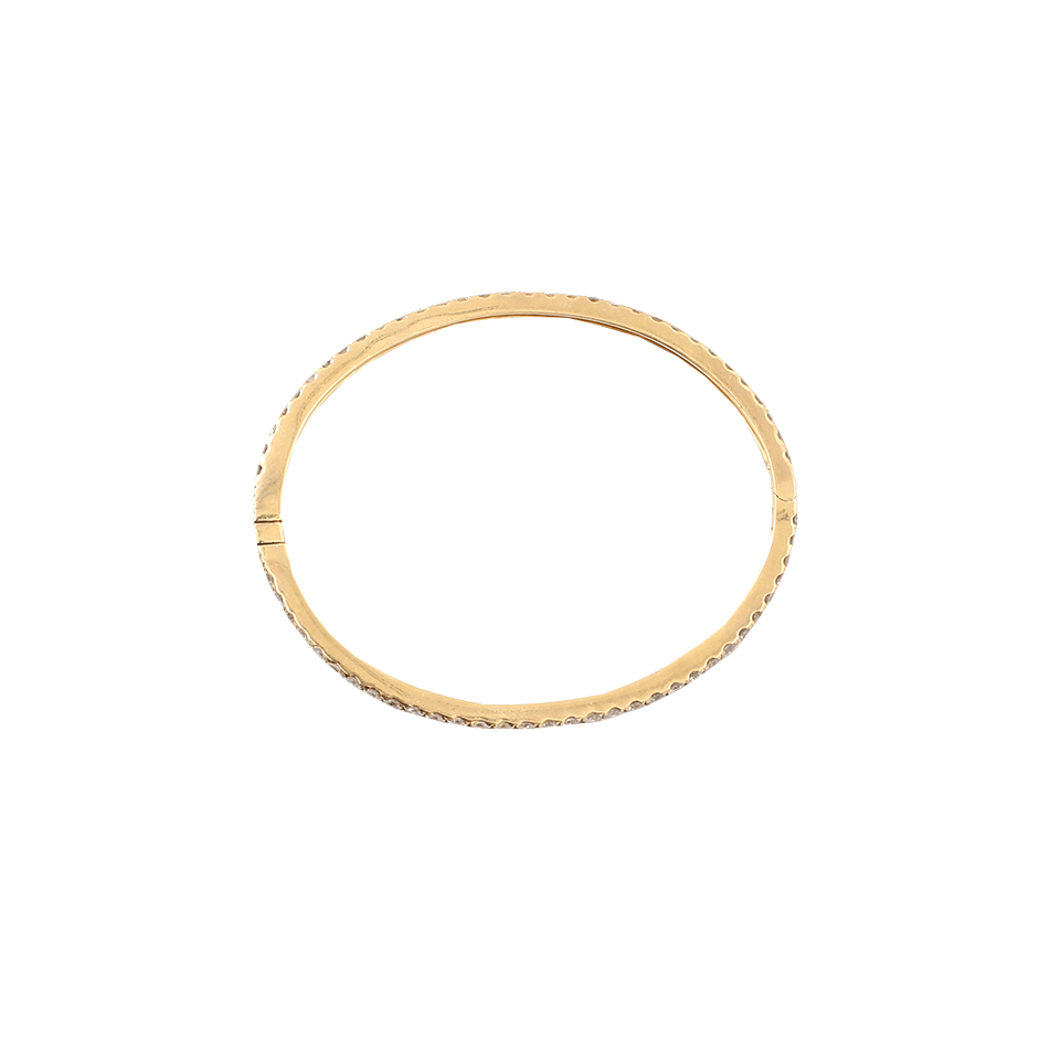 SHAY JEWELRY-Single Row Pave Diamond Bangle-YELLOW GOLD