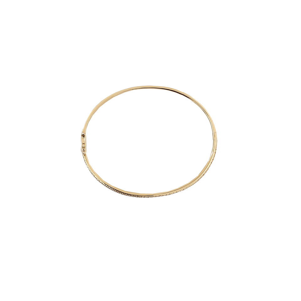 SHAY JEWELRY-Single Row Pave Diamond Bangle-YELLOW GOLD