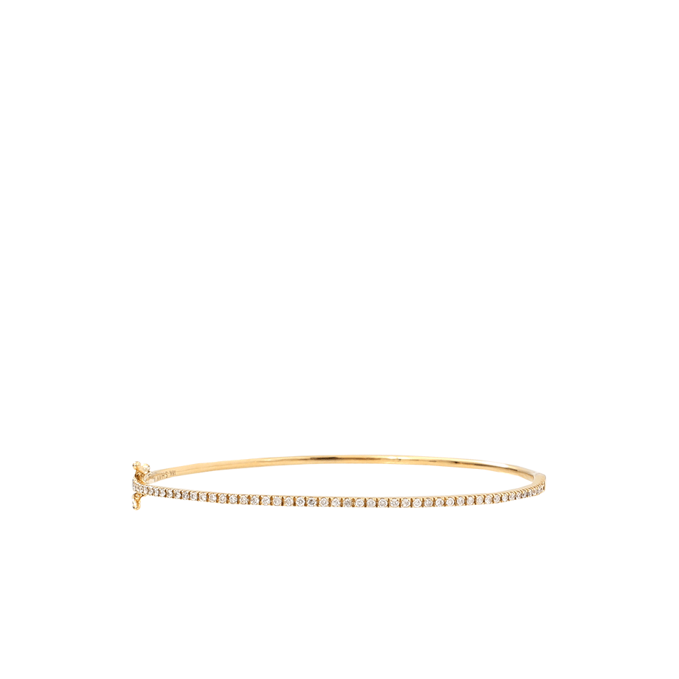 SHAY JEWELRY-Single Row Pave Diamond Bangle-YELLOW GOLD