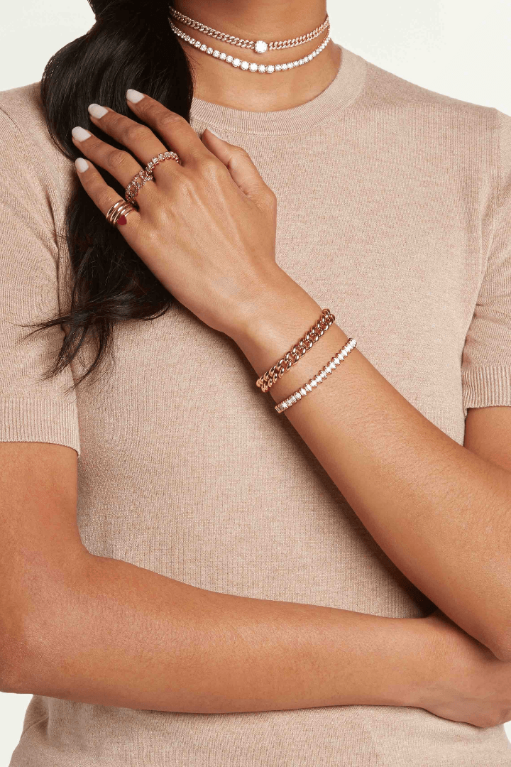 SHAY JEWELRY-Solid Gold Essential Link Bracelet-YELLOW GOLD