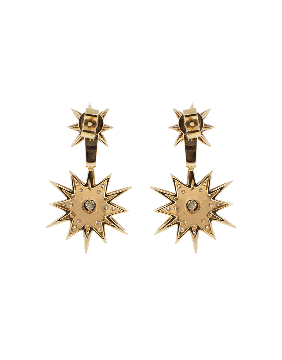 SHAY JEWELRY-Double Starburst Stud & Ear Jacket-ROSE GOLD