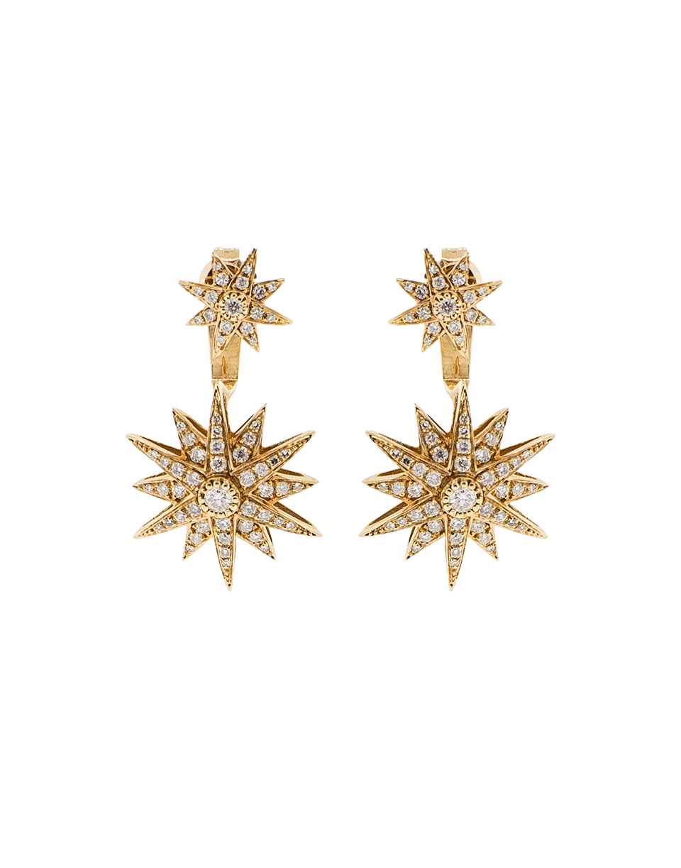 SHAY JEWELRY-Double Starburst Stud & Ear Jacket-ROSE GOLD