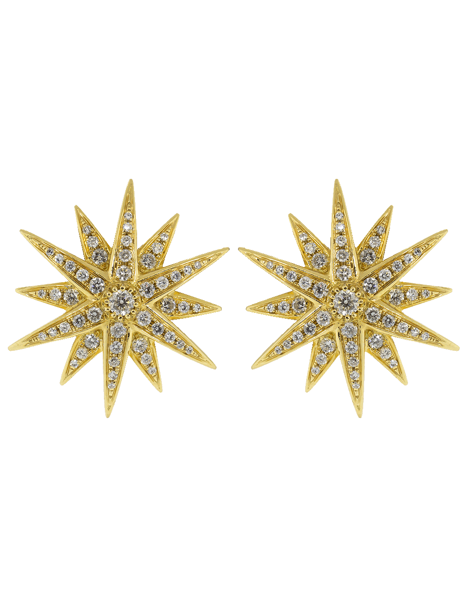 SHAY JEWELRY-Jumbo Starburst Earrings-YELLOW GOLD