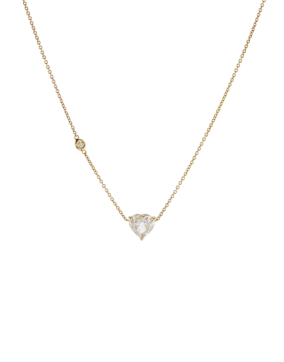 SHAY JEWELRY-Diamond Heart Solitaire Necklace-ROSE GOLD