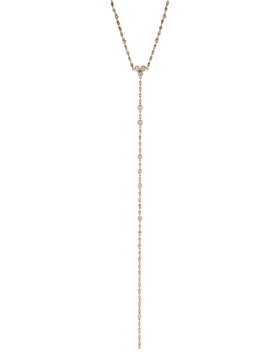 SHAY JEWELRY-Diamond Infinity Station 'Y' Necklace-ROSE GOLD