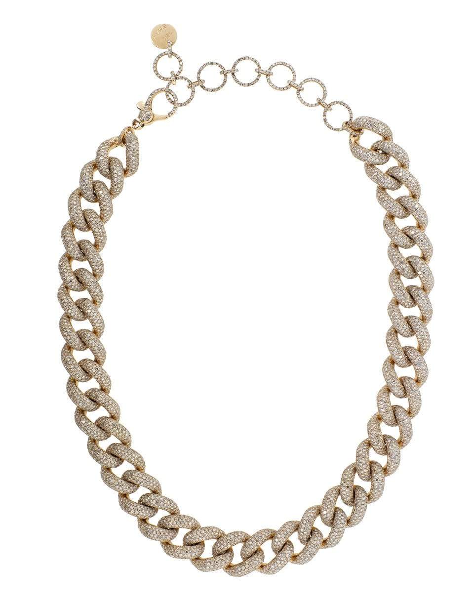 SHAY JEWELRY-Jumbo Pave Link Choker-ROSE GOLD
