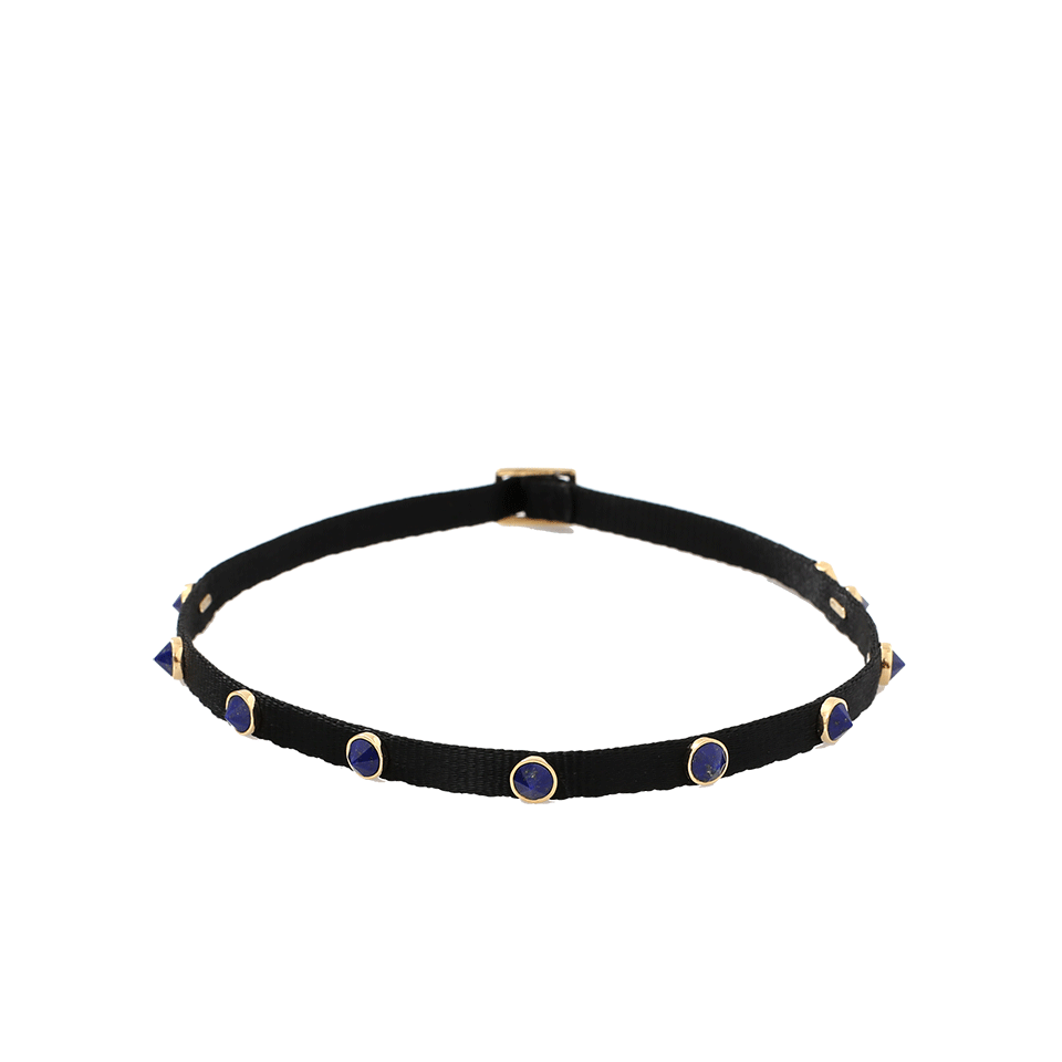 SHAY JEWELRY-Lapis Studded Choker-YELLOW GOLD