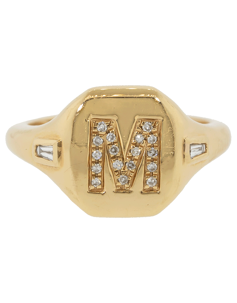 SHAY JEWELRY-Initial Pinky Ring-ROSE GOLD