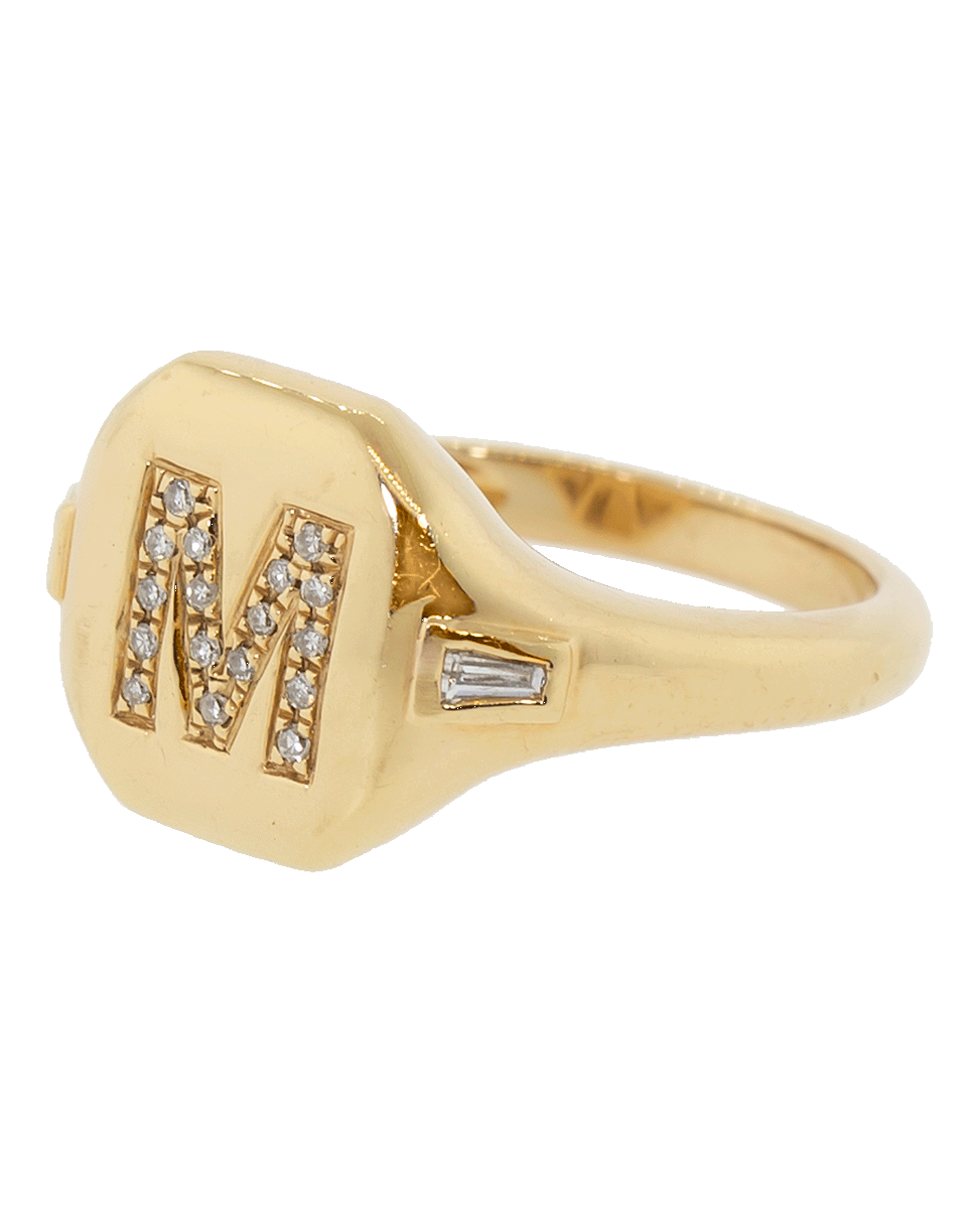 SHAY JEWELRY-Initial Pinky Ring-ROSE GOLD