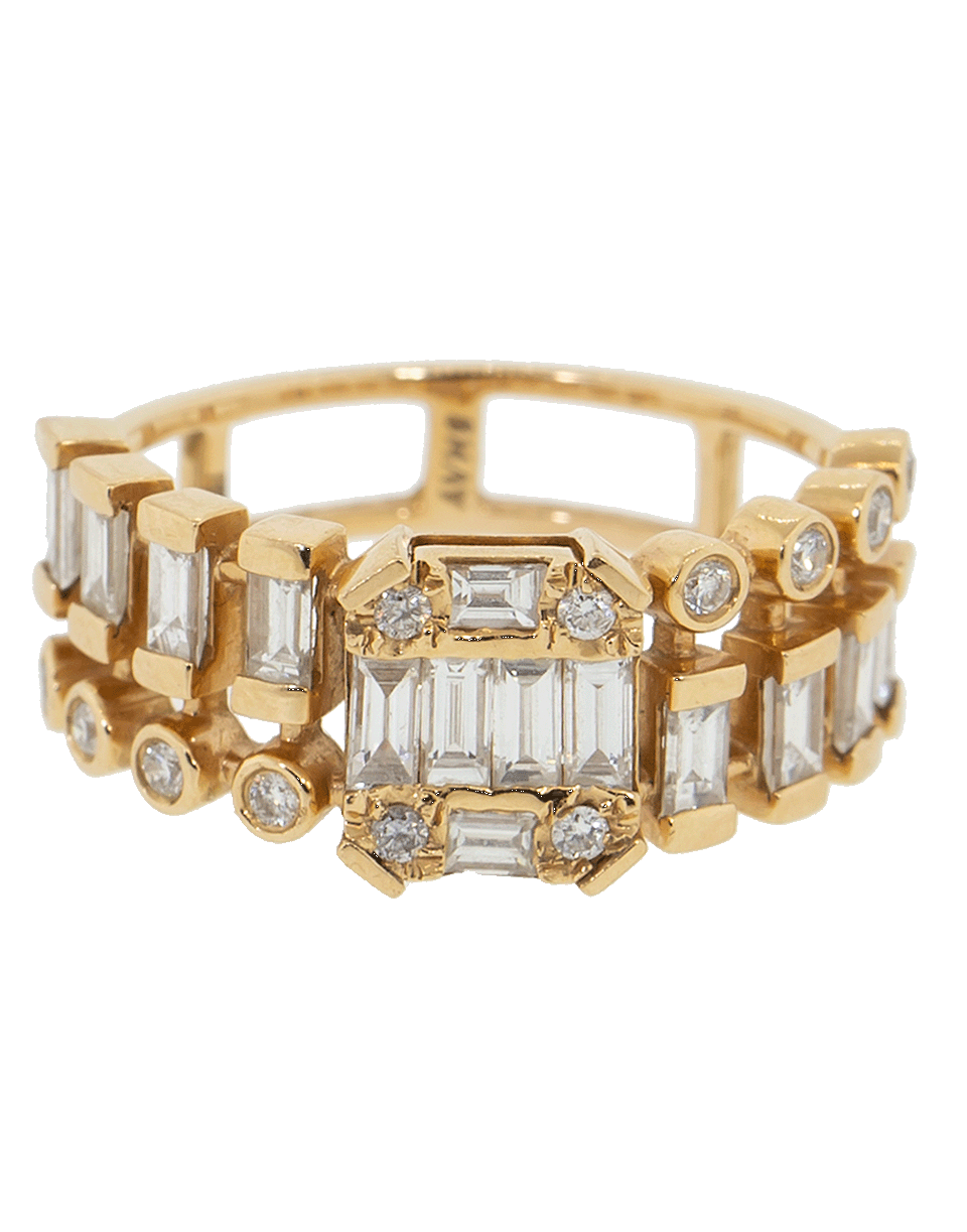 SHAY JEWELRY-Illusion Center Dot-Dash Ring-ROSE GOLD