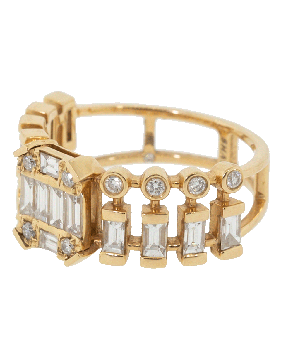 SHAY JEWELRY-Illusion Center Dot-Dash Ring-ROSE GOLD