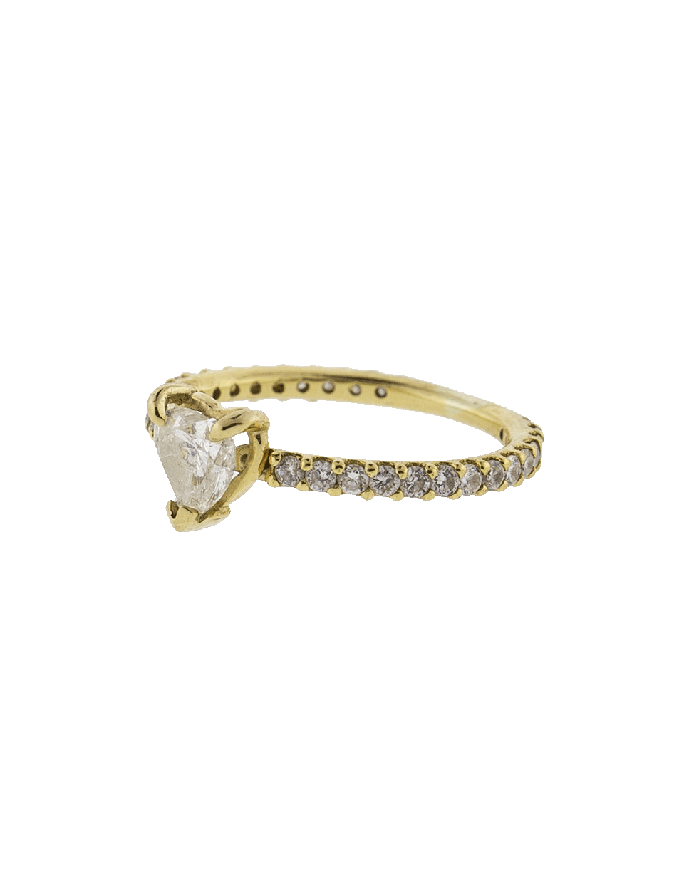 SHAY JEWELRY-Solitaire Pinky Heart Ring-YELLOW GOLD