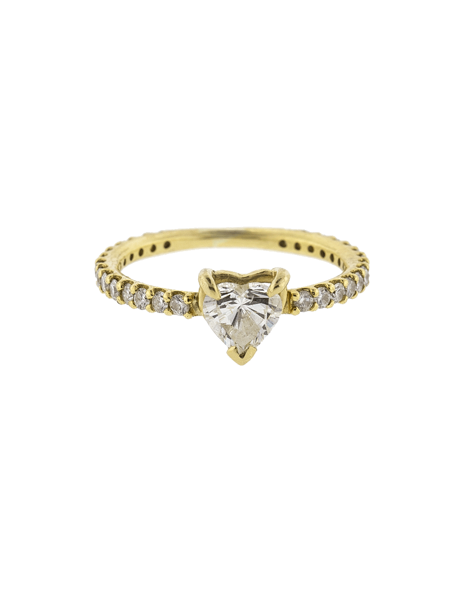 SHAY JEWELRY-Solitaire Pinky Heart Ring-YELLOW GOLD