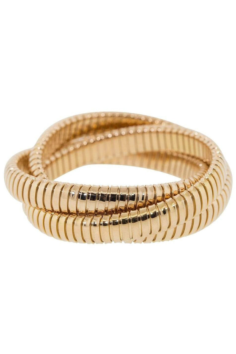 Three Band Rolling Bracelet - Rose Gold - 9mm