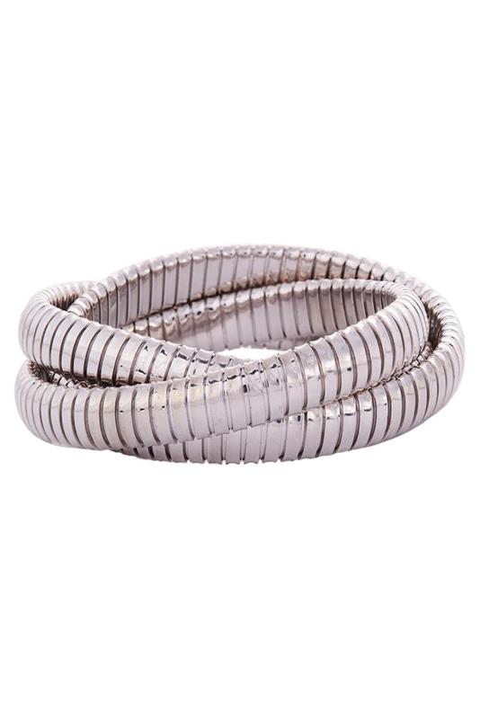 SIDNEY GARBER-9mm White Gold Rolling Bracelet - Small-WHITE GOLD