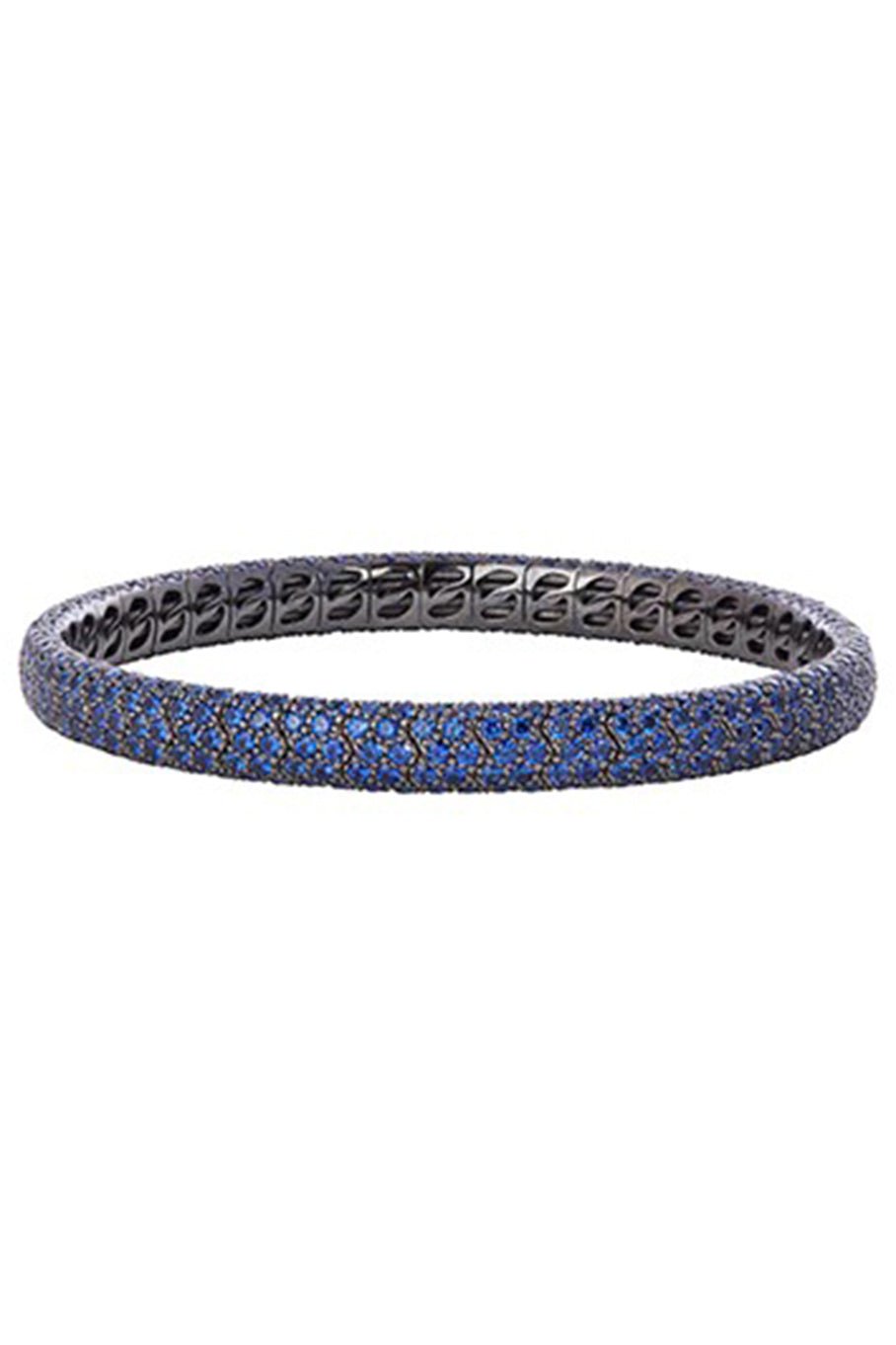 SIDNEY GARBER-Pave Stretch Bracelet-WHITE GOLD