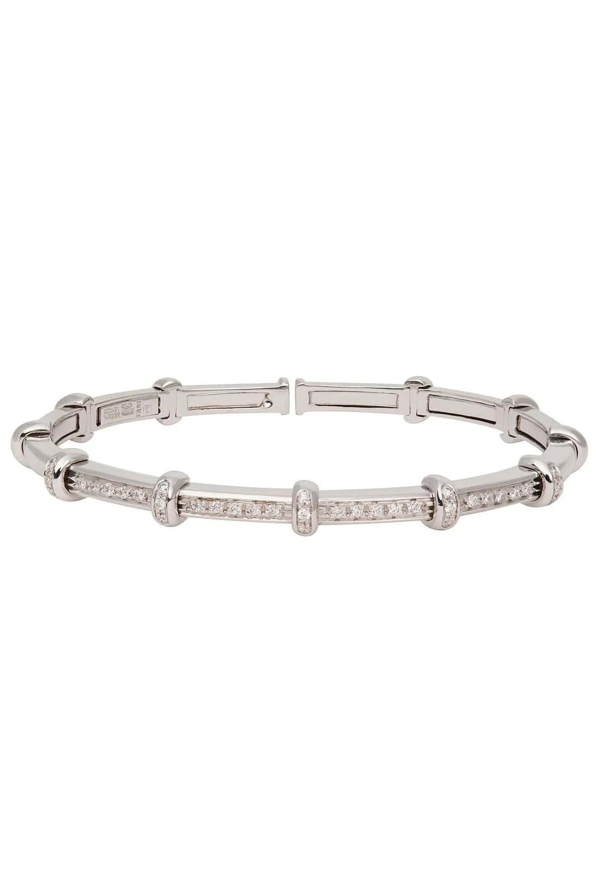 SIDNEY GARBER-Diamond Spring Bracelet-WHITE GOLD