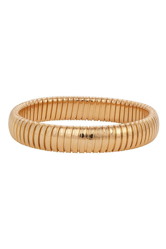 Single Rolling Bracelet - 12mm-YELLOW GOLD-16.5-JEWELRYFINE JEWELBRACELET O-SIDNEY GARBER
